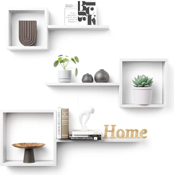 Wooden_Wall_Shelf_Modern_Wall_Mount_Floating_Cube_Shelves,_Set_of_6,_Decor_Cube_Shelves_Display_for_Photos,Plants,Rustic_Shelves_for_Living_Room_Home_&_Office_(White)