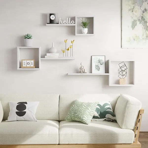 Wooden_Wall_Shelf_Modern_Wall_Mount_Floating_Cube_Shelves,_Set_of_6,_Decor_Cube_Shelves_Display_for_Photos,Plants,Rustic_Shelves_for_Living_Room_Home_&_Office_(White)