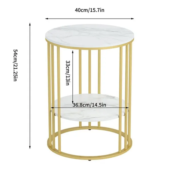 White_Modern_Round_Side_Table_with_2-Tier_Double_Top