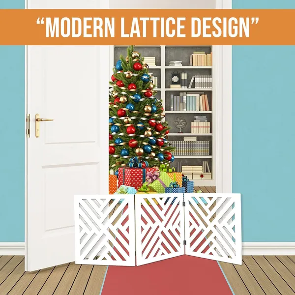 Modern_Freestanding_Dog_Gate_Expandable_Decorative_Wooden_Fence_for_Small_to_Medium_Pet_Dogs,_Barrier_for_Stairs,_Doorways,__&__Hallways_(White)