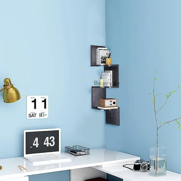 Black_Modern_Wall_Corner_|_Zig_Zag_Wall_Corner_Hanging_Shelf