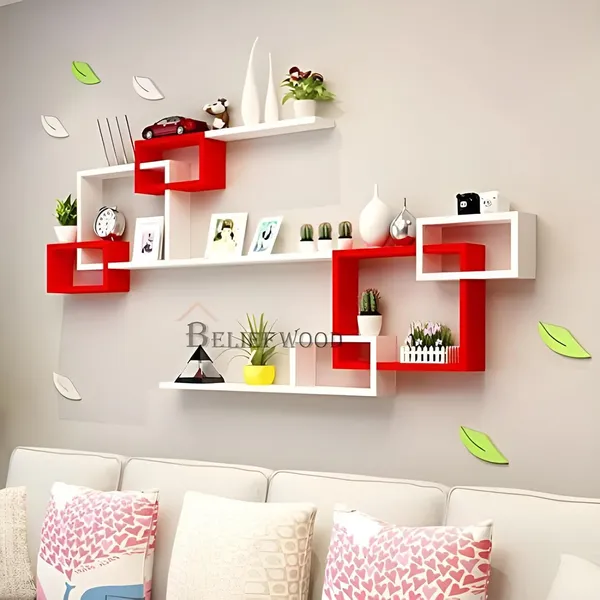Wall_Mounted_Interlocking_Cube_Set_of_9_Design_Wall_Shelves_for_Bedroom_Living_Room_Bathroom__&__Kitchen_Cube_with_3_Shelves_for_Living_Room,_Bedroom_(Red__&__White)