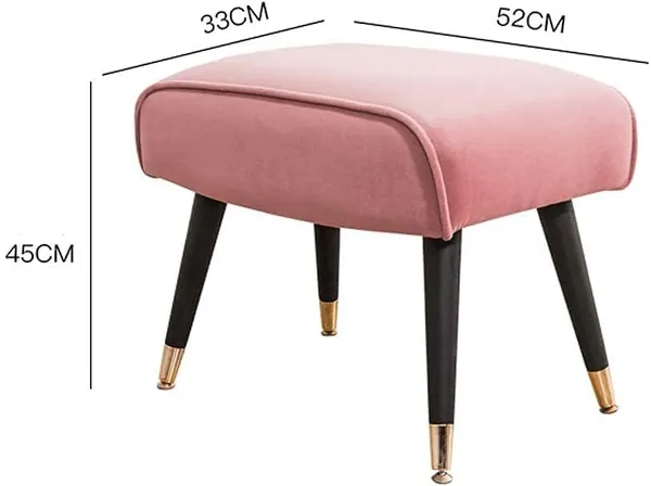 Modren_Ottman_|_Footrest_for_Living_Room_Home__&__Office_|_Bench_Seat_Stool_Fabric_Velet,_Shoe_Change_Bench,_(Pinck)