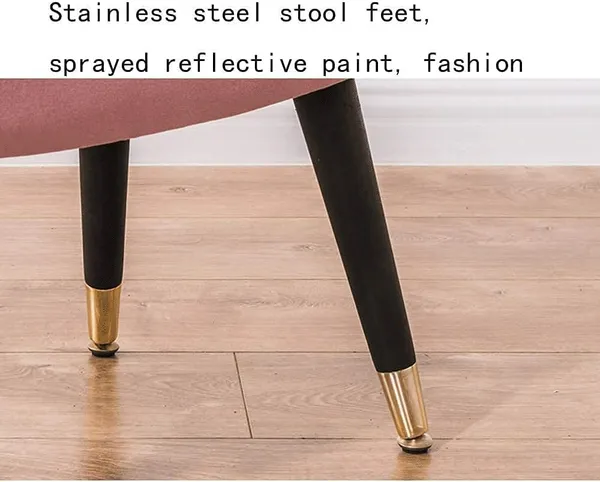 Modren_Ottman_|_Footrest_for_Living_Room_Home__&__Office_|_Bench_Seat_Stool_Fabric_Velet,_Shoe_Change_Bench,_(Pinck)