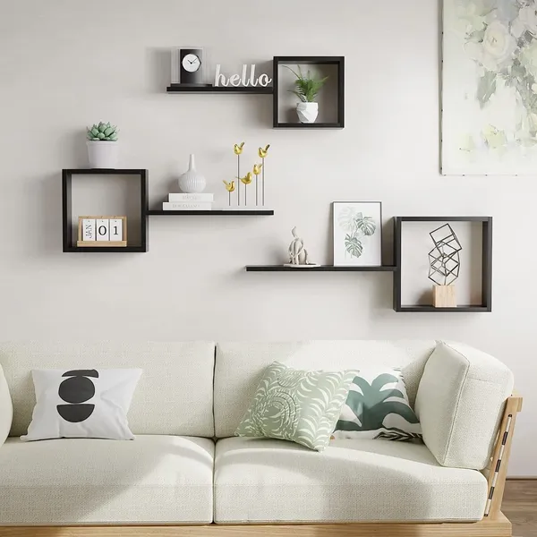Wooden_Wall_Shelf_Modern_Wall_Mount_Floating_Cube_Shelves,_Set_of_6,_Decor_Cube_Shelves_Display_for_Photos,Plants,Rustic_Shelves_for_Living_Room_Home_&_Office_(Black)