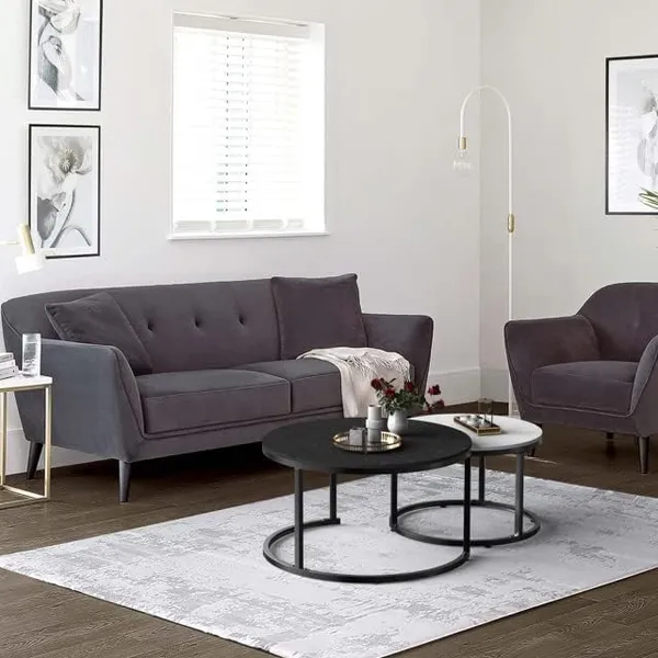 Modern_Nesting_Coffee_Tables_Set_of_2,Round_Coffee_Table_for_Living_Room,Side_Table_|_Coffee_Tables_with_Sturdy_Metal_Frame,_Black_and_White
