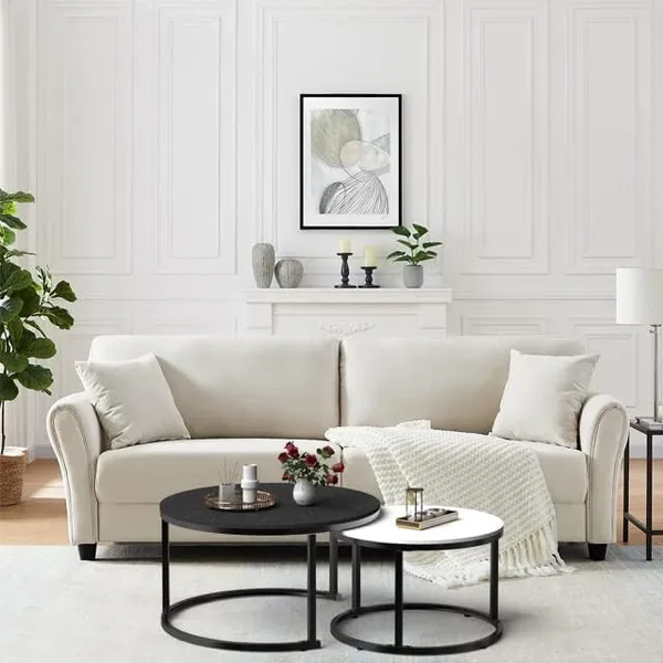 Modern_Nesting_Coffee_Tables_Set_of_2,Round_Coffee_Table_for_Living_Room,Side_Table_|_Coffee_Tables_with_Sturdy_Metal_Frame,_Black_and_White