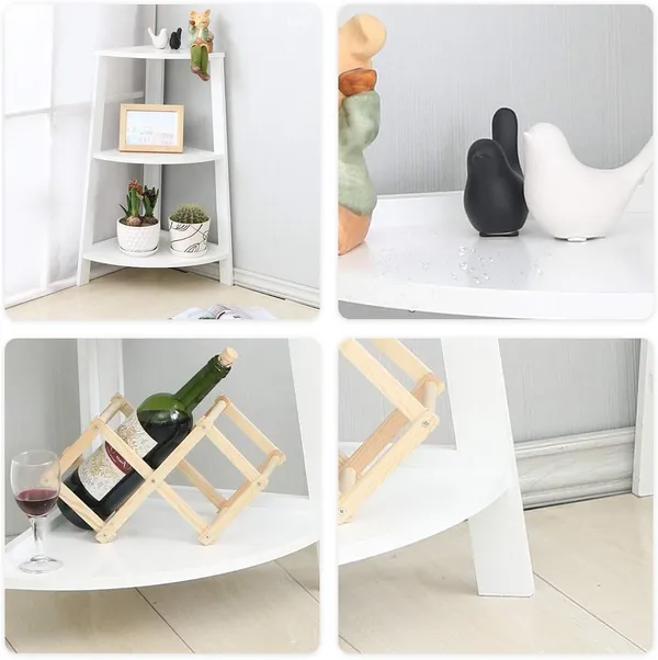 White_Modern_3-Tier_Corner_Ladder_Shelf_|_Space-Saving_Bookcase_and_Storage_Solution