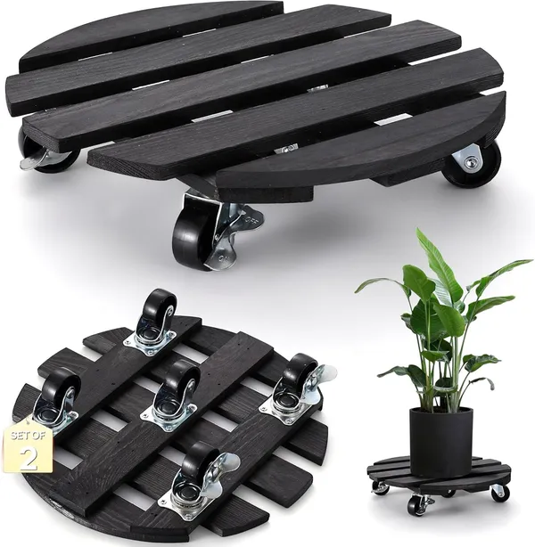 Wooden_plant_Stand_|_Round_Plant_Stand_|_Vertical_Plant_Slant_Stand_For_Living_Room_Home_Ballcony__&__Gardens,_Plants_Pots,_Packs_Of_2_(Black,_14)