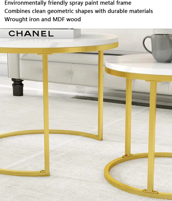 Nesting_Coffee_Table_Set_of_2,_Round_Coffee_Table_Wood_Top_Home_D?cor_Furniture_Round_Side_Coffee_End_Table_Side_Tables_for_Living_Room_Or_Lounge__&__Office.._(Golden_(White))