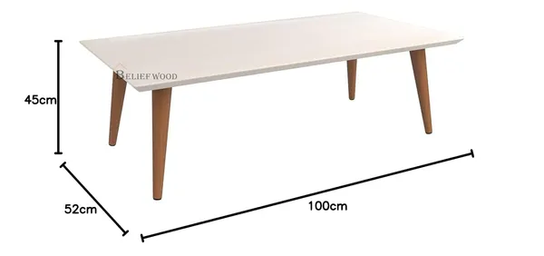 White_Modern_Rectangular_Shape_Coffee_Table_With_Solid_Legs