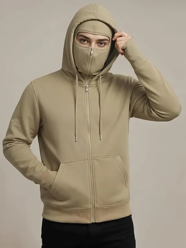 Men's_Beige_Full-Zip_Balaclava_Hoodie_with_Thumbholes