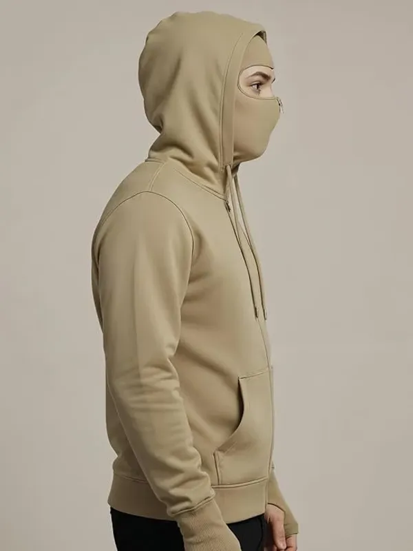 Men's_Beige_Full-Zip_Balaclava_Hoodie_with_Thumbholes