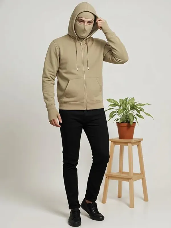 Men's_Beige_Full-Zip_Balaclava_Hoodie_with_Thumbholes