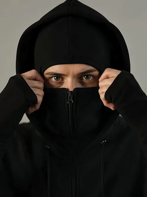 Men's_Black_Full-Zip_Balaclava_Hoodie_with_Thumbholes