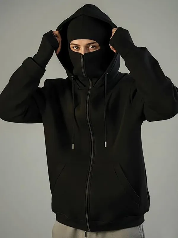 Men's_Black_Full-Zip_Balaclava_Hoodie_with_Thumbholes