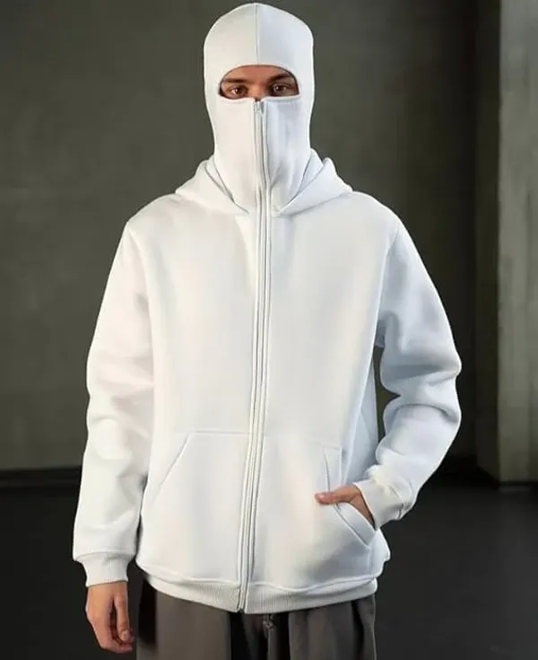 Men's_White_Full-Zip_Balaclava_Hoodie_with_Thumbholes