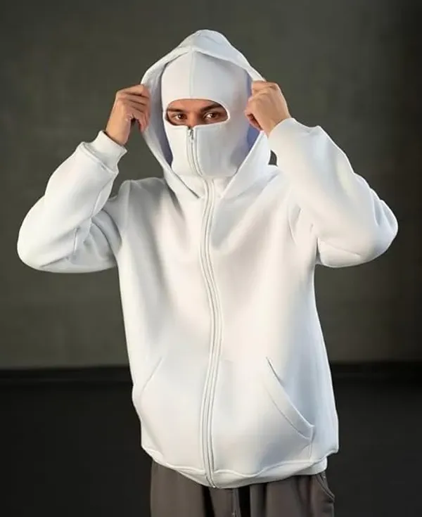 Men's_White_Full-Zip_Balaclava_Hoodie_with_Thumbholes
