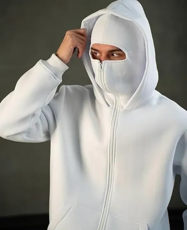 Men's_White_Full-Zip_Balaclava_Hoodie_with_Thumbholes