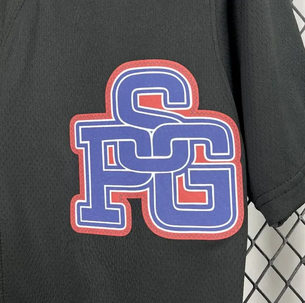 PSG_Black_Baseball_Special_Edition_Jersey_2025/26_Slim_Fit_Athletic_Jersey