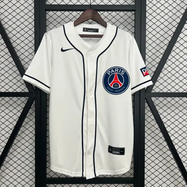 PSG_Special_Edition_Baseball_Jersey_2025/26_Slim_Fit_Athletic_Jersey
