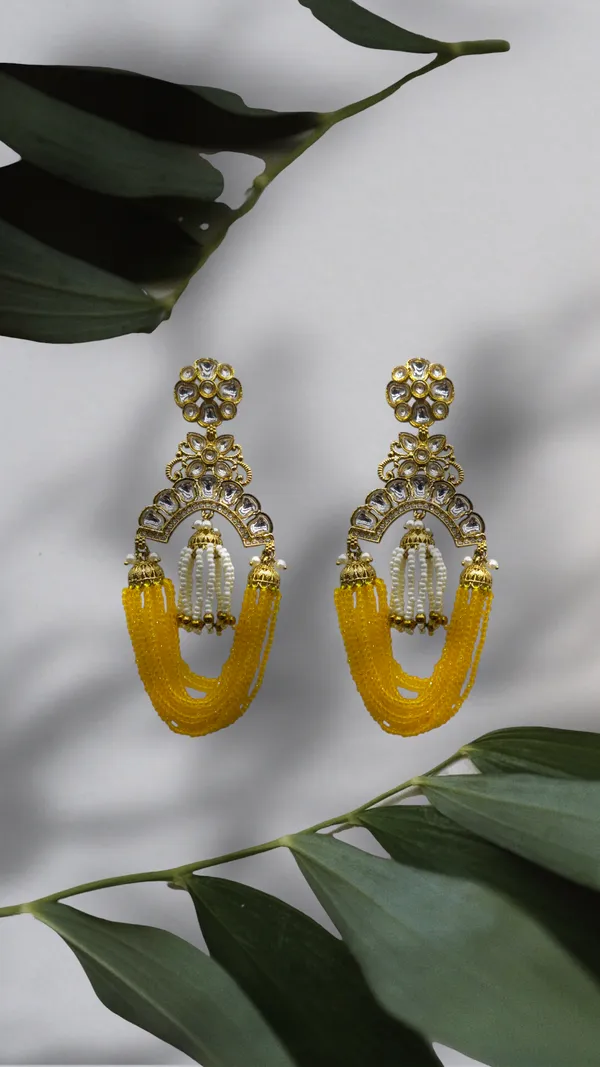 Yellow_Zinc_&_Copper_Stylish_&_Fancy_Earring_For_Women
