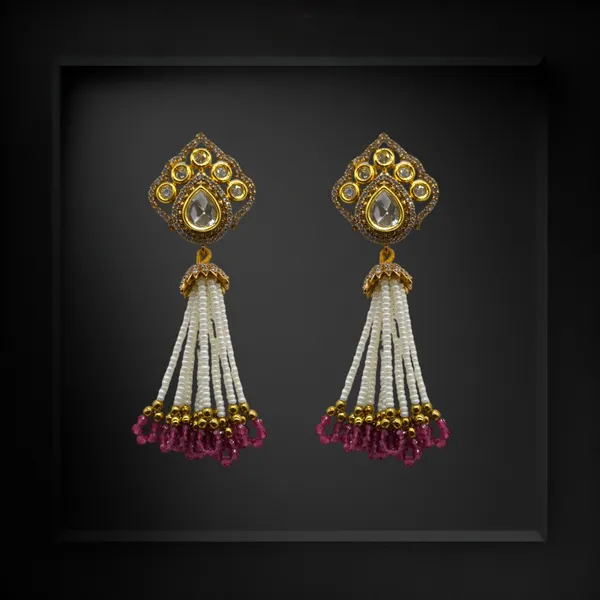 Rani_Pink_Brass_Stylish_&_Fancy_Earring_For_Women