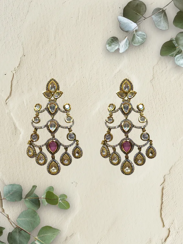 Pink_Brass_Stylish_&_Fancy_Earring_For_Women