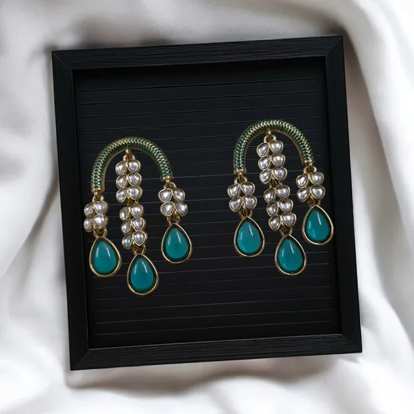 Light_Blue_Zinc_&_Copper_Stylish_&_Fancy_Earring_For_Women