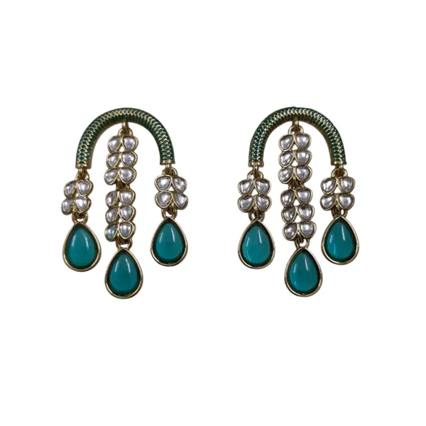 Light_Blue_Zinc_&_Copper_Stylish_&_Fancy_Earring_For_Women
