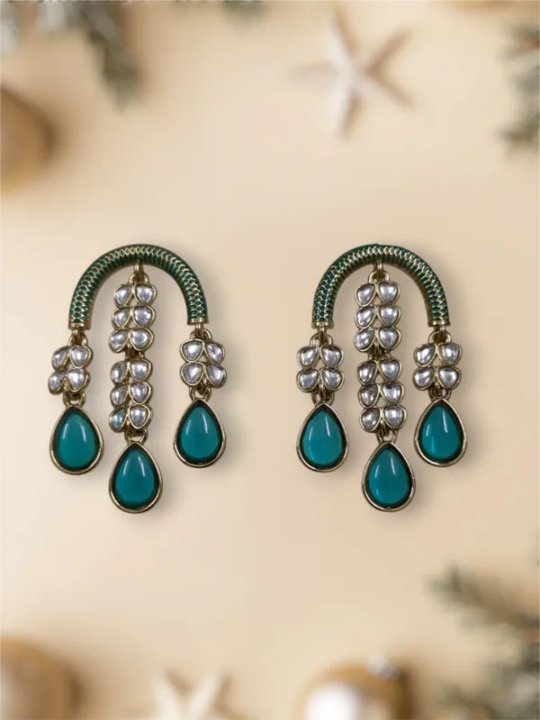 Light_Blue_Zinc_&_Copper_Stylish_&_Fancy_Earring_For_Women
