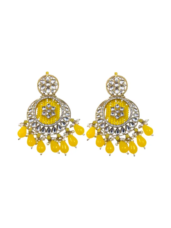 Yellow_Zinc_&_Copper_Stylish_&_Fancy_Earring_For_Women