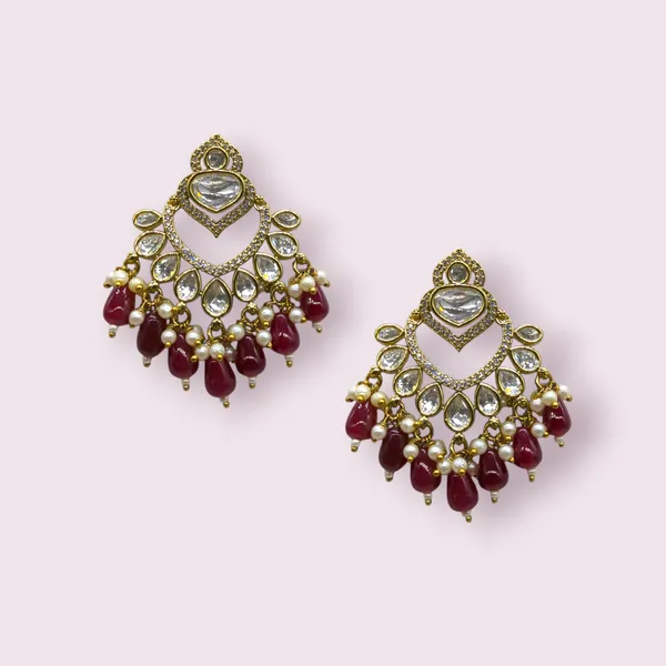 Maroon_Brass_Stylish_&_Fancy_Earring_For_Women