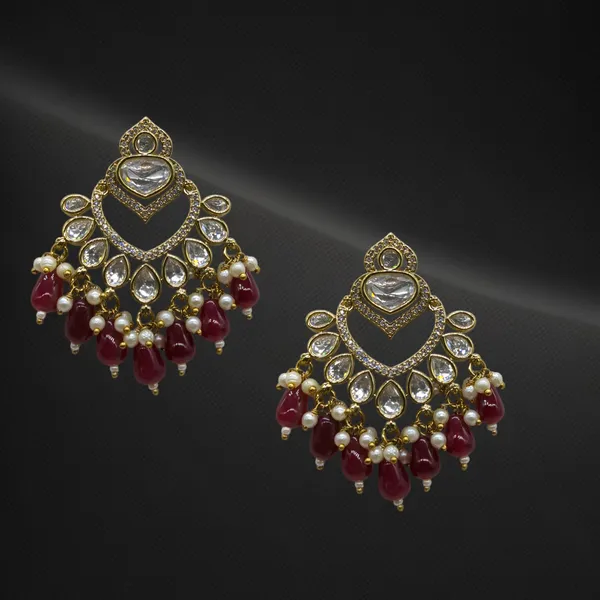 Maroon_Brass_Stylish_&_Fancy_Earring_For_Women