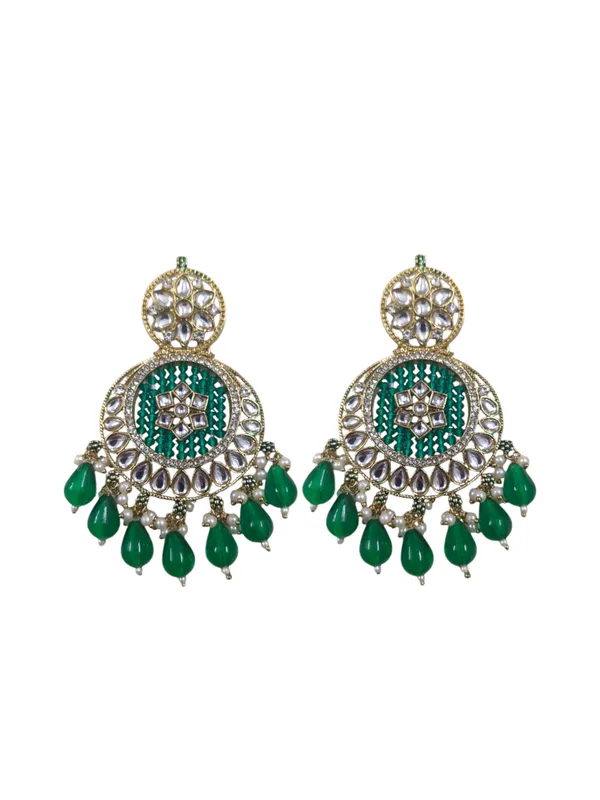 Green_Zinc_&_Copper_Stylish_&_Fancy_Earring_For_Women