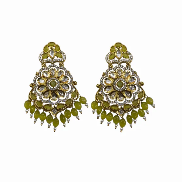 Pista_Kundan_Diamond_Stylish_&_Fancy_Earring_For_Women