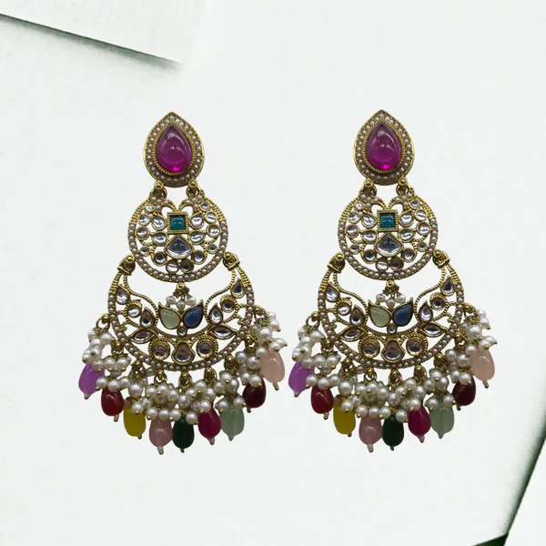 Multi_Color_Zinc_&_Copper_Stylish_&_Fancy_Earring_For_Women