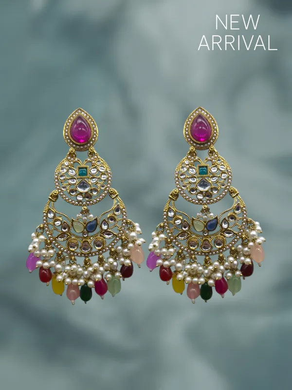 Multi_Color_Zinc_&_Copper_Stylish_&_Fancy_Earring_For_Women