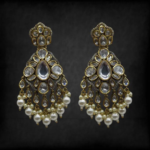 White_Brass_Stylish_&_Fancy_Earring_For_Women