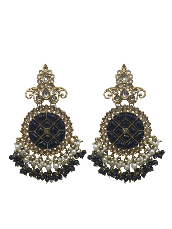 Black_Zinc_&_Copper_Stylish_&_Fancy_Earring_For_Women
