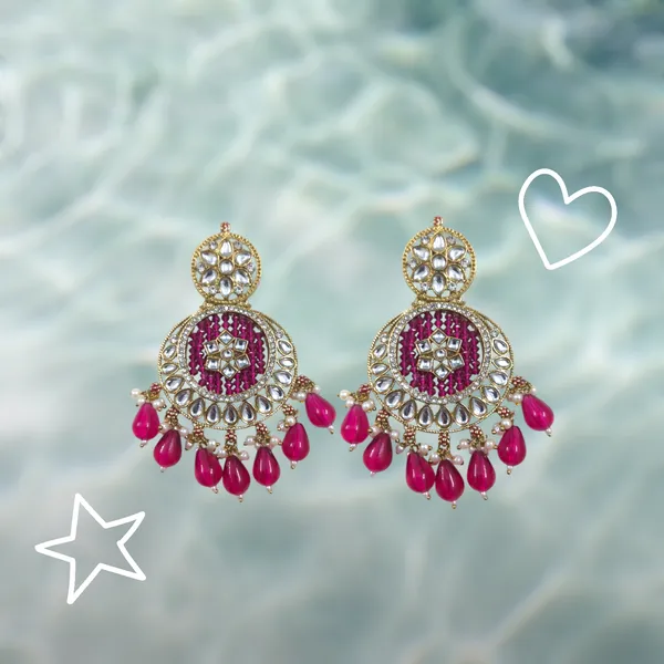 Rani_Pink_Zinc_&_Copper_Stylish_&_Fancy_Earring_For_Women