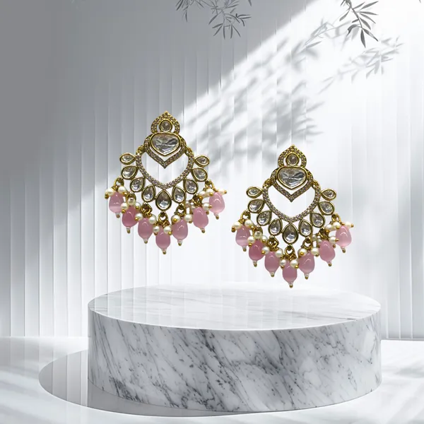 Pink_Brass_Stylish_&_Fancy_Earring_For_Women