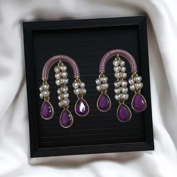 Purple_Zinc_&_Copper_Stylish_&_Fancy_Earring_For_Women