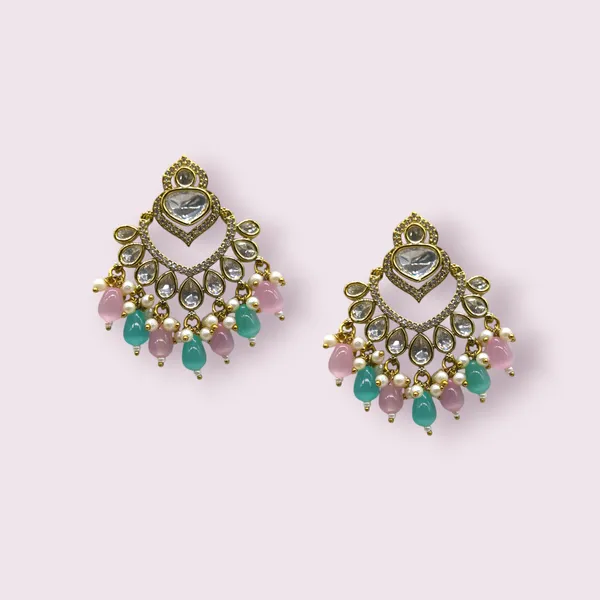 Pink_&__Pista_Brass_Stylish_&_Fancy_Earring_For_Women