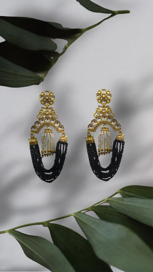 Black_Zinc_&_Copper_Stylish_&_Fancy_Earring_For_Women