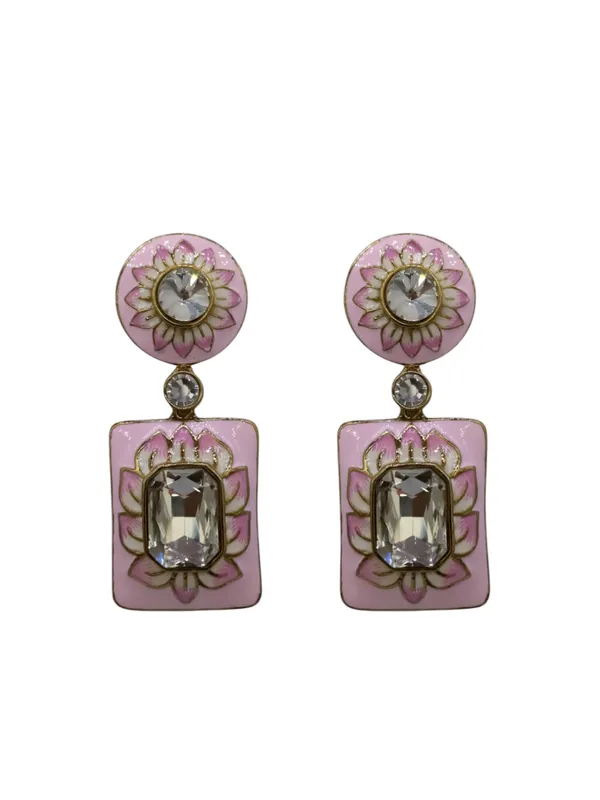Pink_Metal_Stylish_&_Fancy_Earring_For_Women