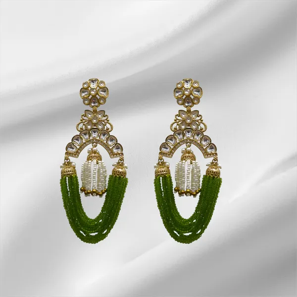 Green_Zinc_&_Copper_Stylish_&_Fancy_Earring_For_Women