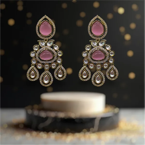 Pink_Brass_Stylish_&_Fancy_Earring_For_Women