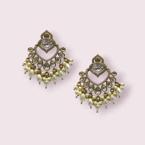White_Brass_Stylish_&_Fancy_Earring_For_Women