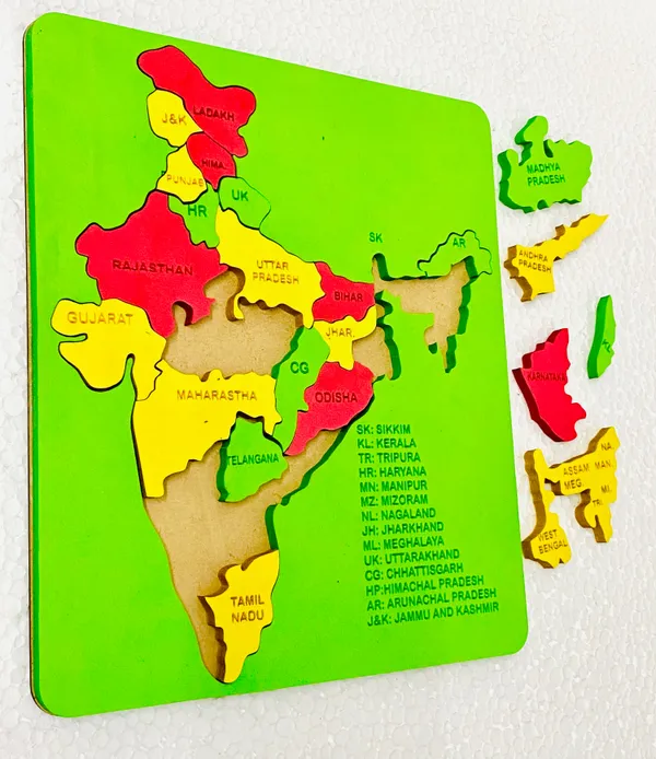 Multicolor__Mapology_India_With_State_Capitals-_Educational_Toy_&_Learning_Aid-_Map_Puzzle